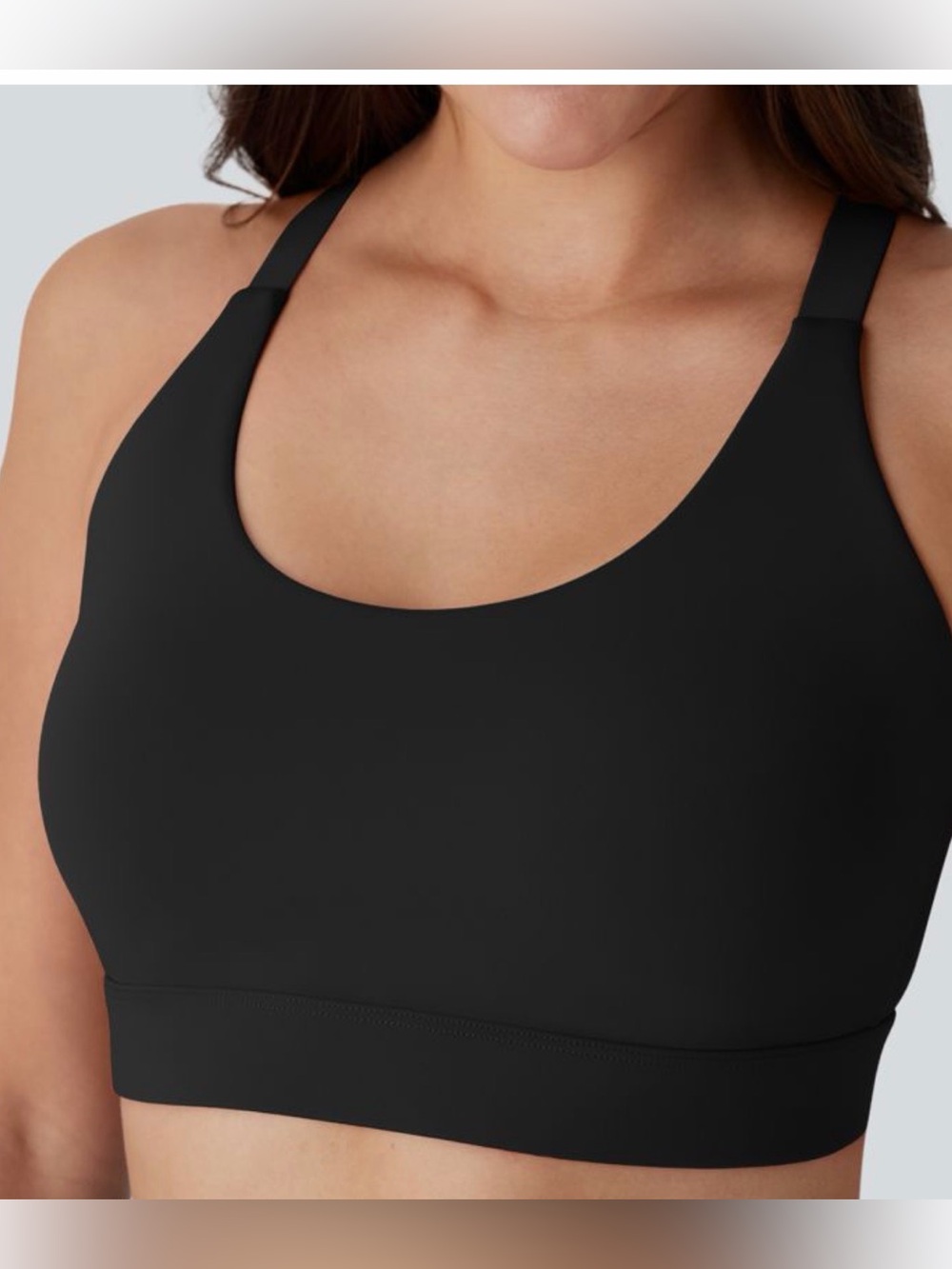 Halara SpeedWave Medium Support Quick Dry Sports Bra Black XL Molded Cups NWT